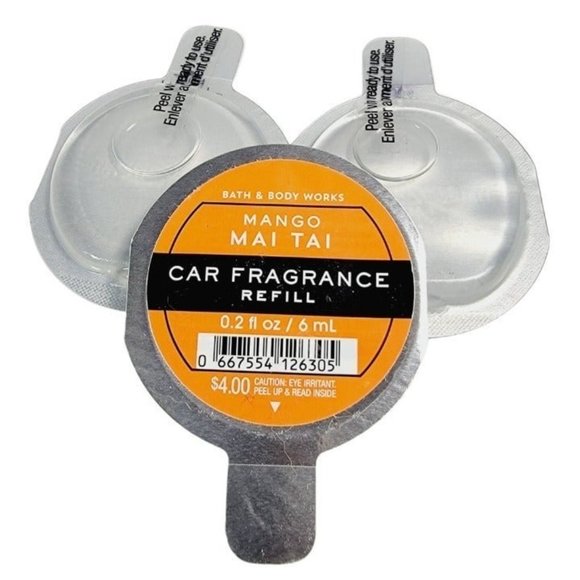 3 MANGO MAI TAI Bath & Body Works Car Fragrance Refill Scentportable NEW - Picture 3 of 5